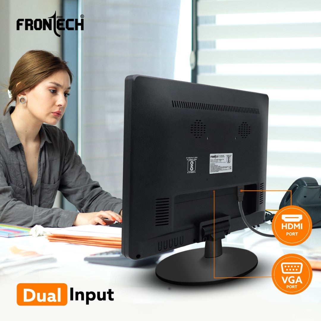 Frontech 17'' HD LED Monitor | 60Hz, 1028x1024 | Slim & Stylish (MON-0065) Frontech 17'' HD LED Monitor | 60Hz, 1028x1024 | Slim & Stylish (MON-0065)